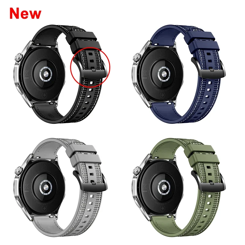 화웨이 워치 GT4 용 실리콘 및 우븐 스트랩, 46mm 워치 4/3 프로 스마트워치 밴드, 화웨이 워치 GT 러너 벨트 액세서리, 22mm