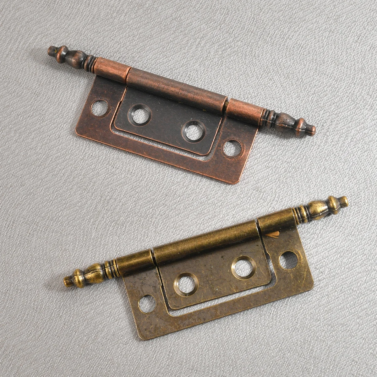 Door Hinges Home Decoration Building Materials Hardware Accessories Child Antique Cabinet Door Red Antique Copper Color