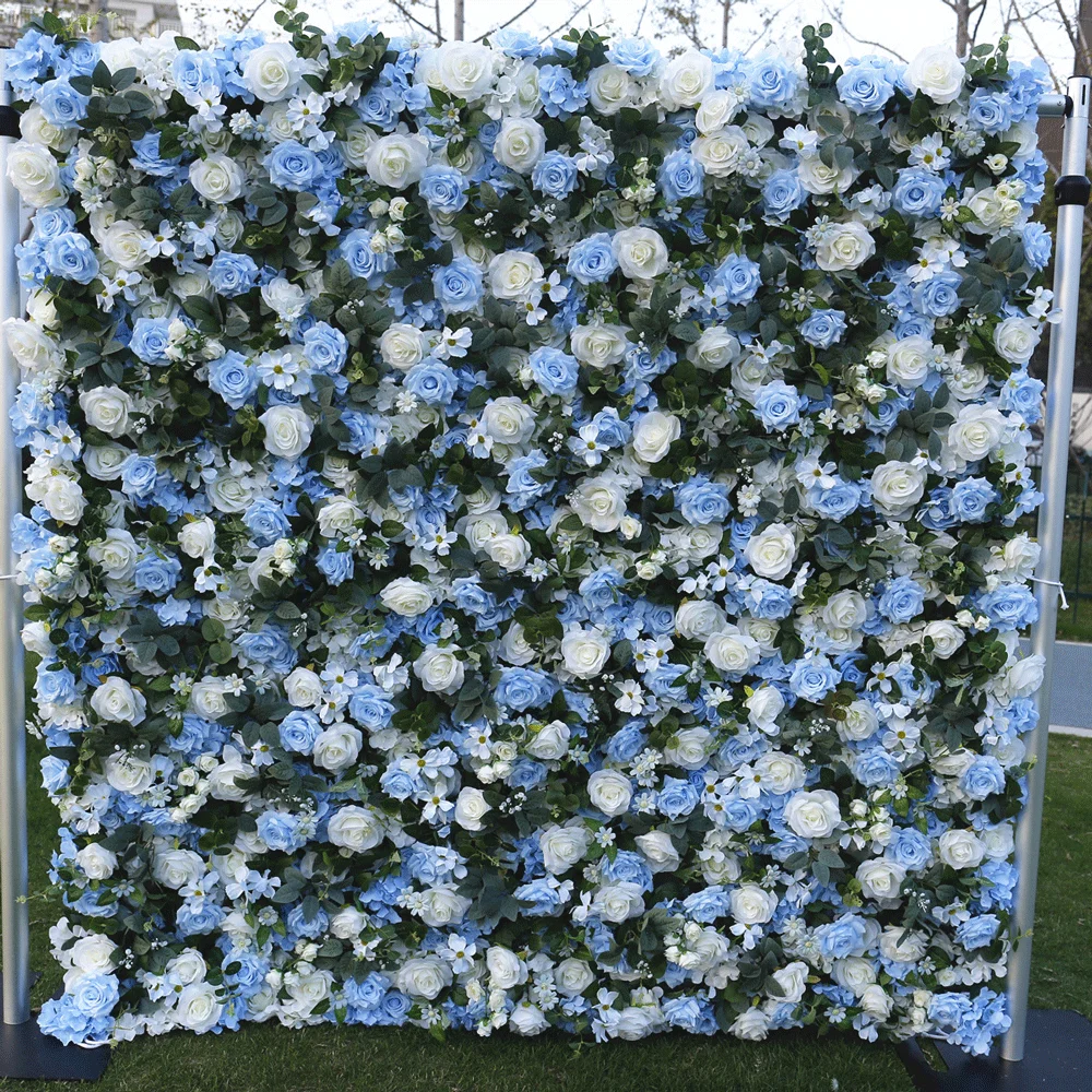 

KCFW-208 Artificial Hanging Flower Events Decorative Stage Plant Flowers Backdrops White Blush Silk Flower Wall