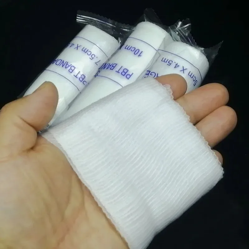 10pcs/lot Baby Elastic Bandages First Aid Emergency Cotton Wound Dressing Nursing Care Gauze Patches Strips Adhesive Plasters