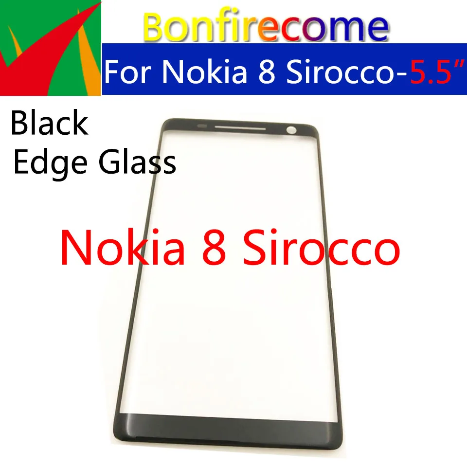 

5Pcs\Lot For Nokia 8 Sirocco Touch Screen Front Glass Panel LCD Outer Display Lens Repair Replace Part