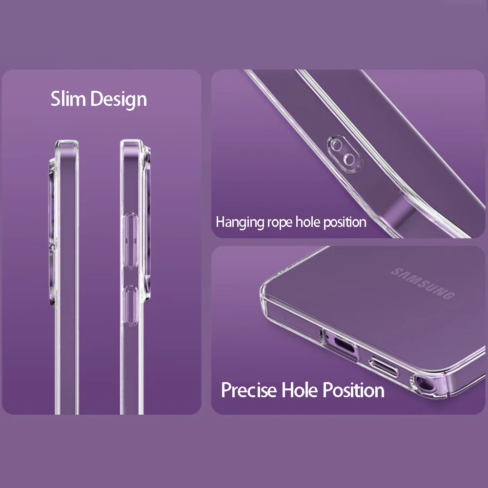 Clear Silicone TPU Soft Back Cover - Transparent Phone Case