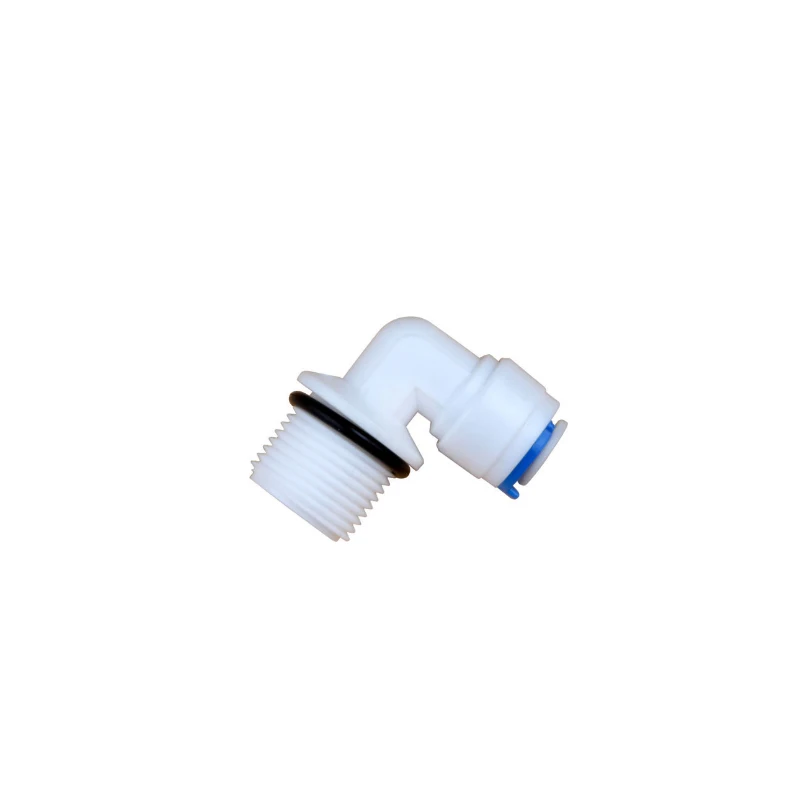 RO Water Pipe Fitting 1/4"3/8"OD Hose 1/8"1/4"3/8"1/2"Male Thread With Seal Ring Plastic Quick Connector Water Purifies System hose pipe fitting pipe fitting water pipe fitting