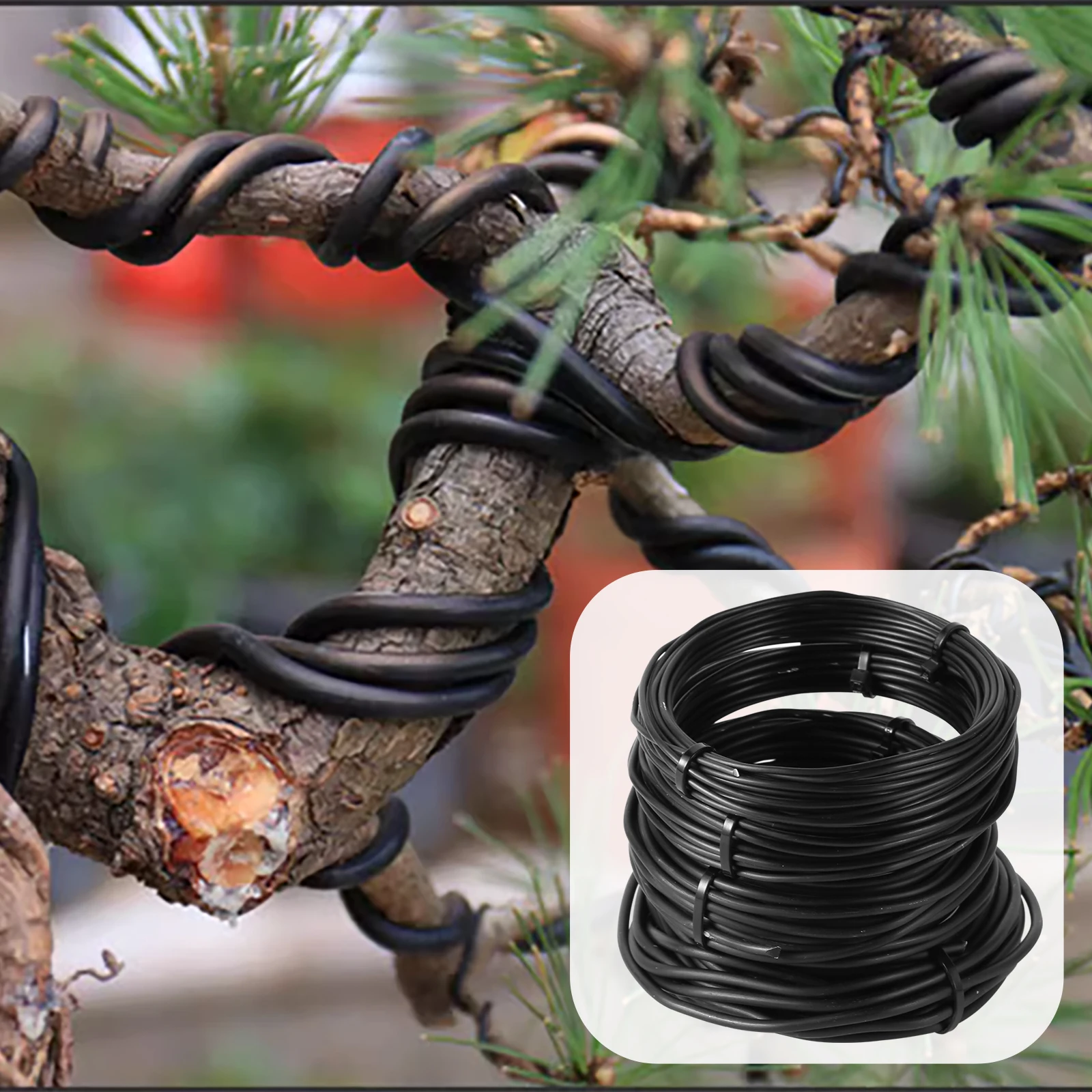 Bonsai Tree Kit LOQJSS 4 Roll Bonsai Training Wire Kit - 1.5mm Anodized  Aluminum Wire With Cutter Pliers For Shaping Trees
