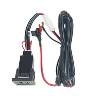 Dual USB Phone Charge Power Adapter Outlet USB C Car Charger Type C PD+QC3.0 Fast Charger Socket Outlet for VW Multivan T5 03-15