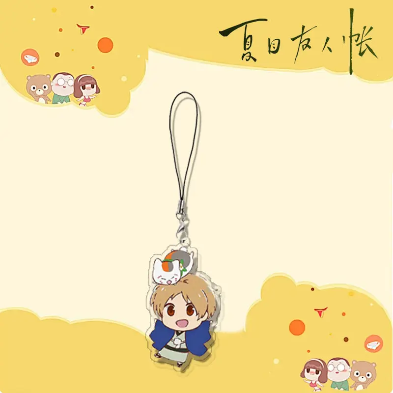 Natsume Yuujinchou 휴대폰 랜야드, Nyanko Sensei Natsume Takashi 카와이 아크릴 펜던트 스트랩, 걸이식 귀여운 로프 장식