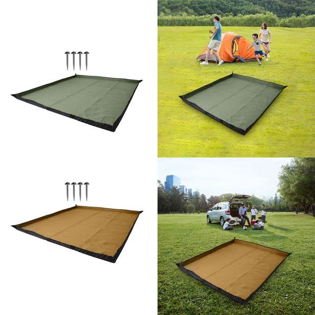 Camping Blanket Picnic Blanket Carpet Foldable with Carry Strap Sleeping Mat