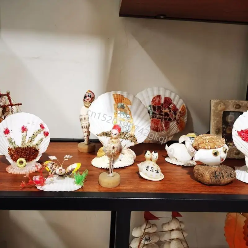독특한 예술 프로젝트 T4MC를위한 10 개의 크리에이티브 DIY 화이트 크래프트 쉘 조개 팩