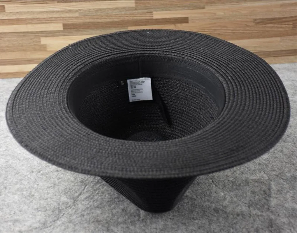 Scf8da8d203fa4eb6b3a63dedc1f9d686b Over Size Straw Paper Sun Hat for Men Big Head Panama Hats Male Outdoor Fishing Beach Foldable Jazz Top Hat Sunscreen Hats Mallzona