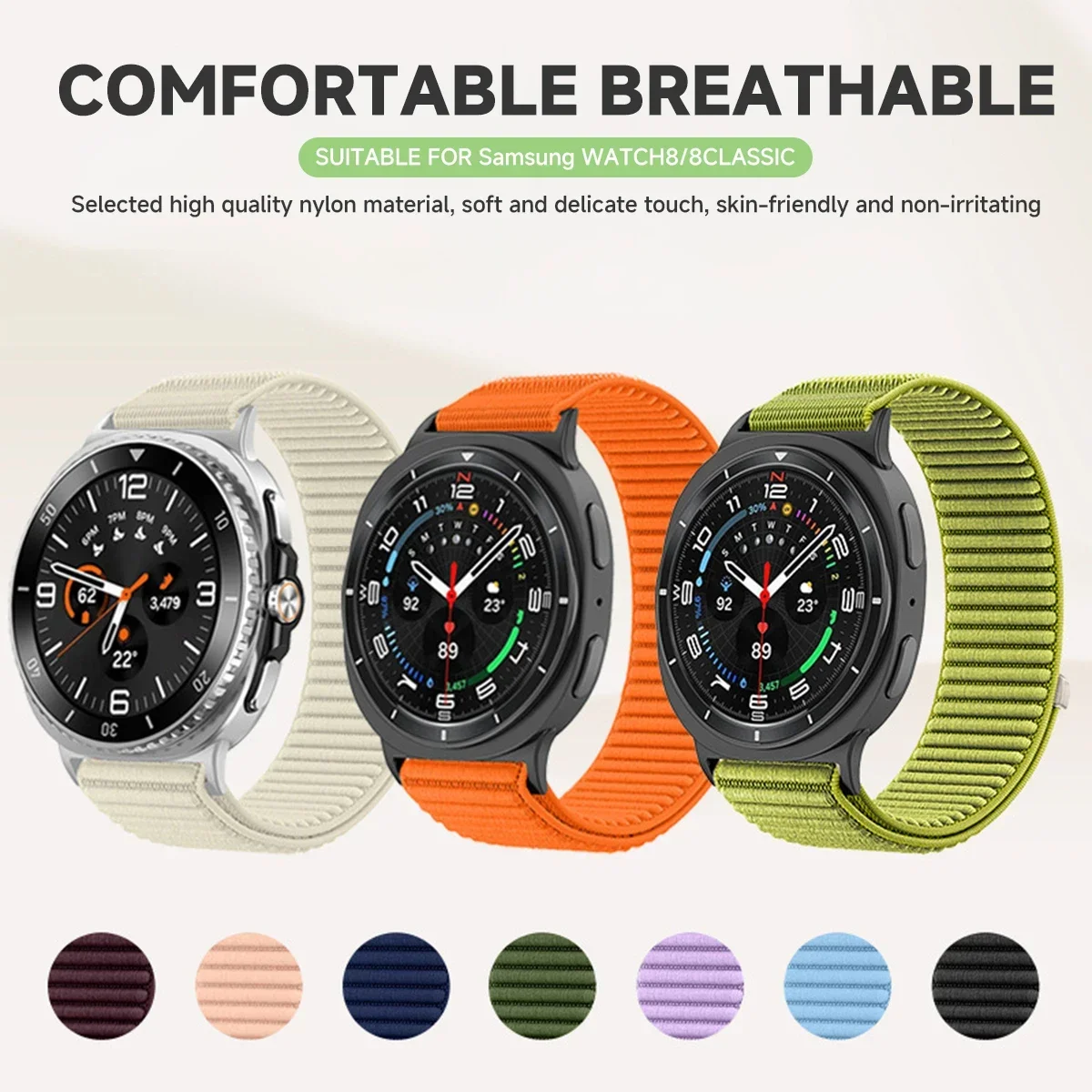 Comfortable Nylon Strap for Galaxy Watch - Premium Replacement Bracelet Wristband