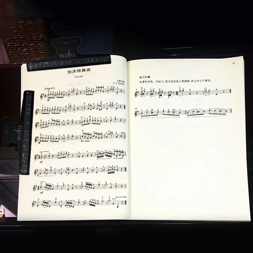 Book Page Note Clip Music Score Holder For Guitar Violin Piano Office Supplies