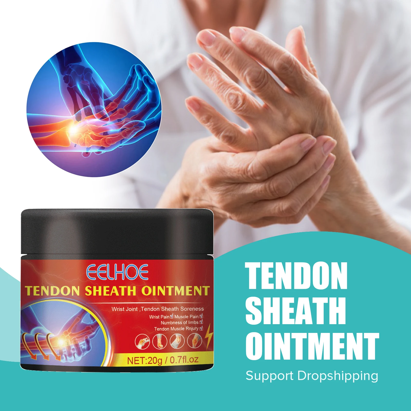 Arthritis Ointment Tenosynovitis Treat Thumb Finger Pain Relief Cream