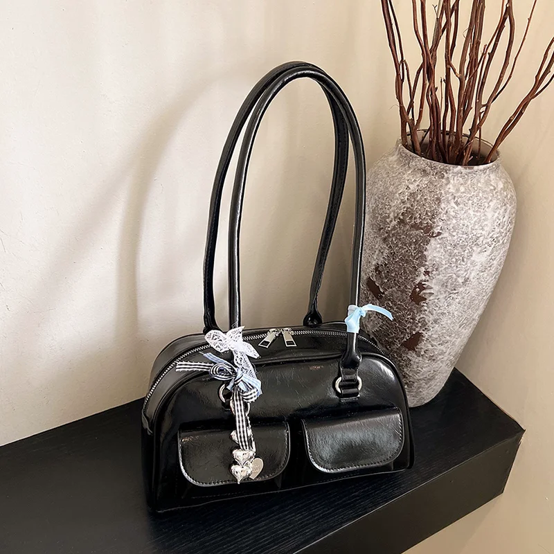 Black with pendent