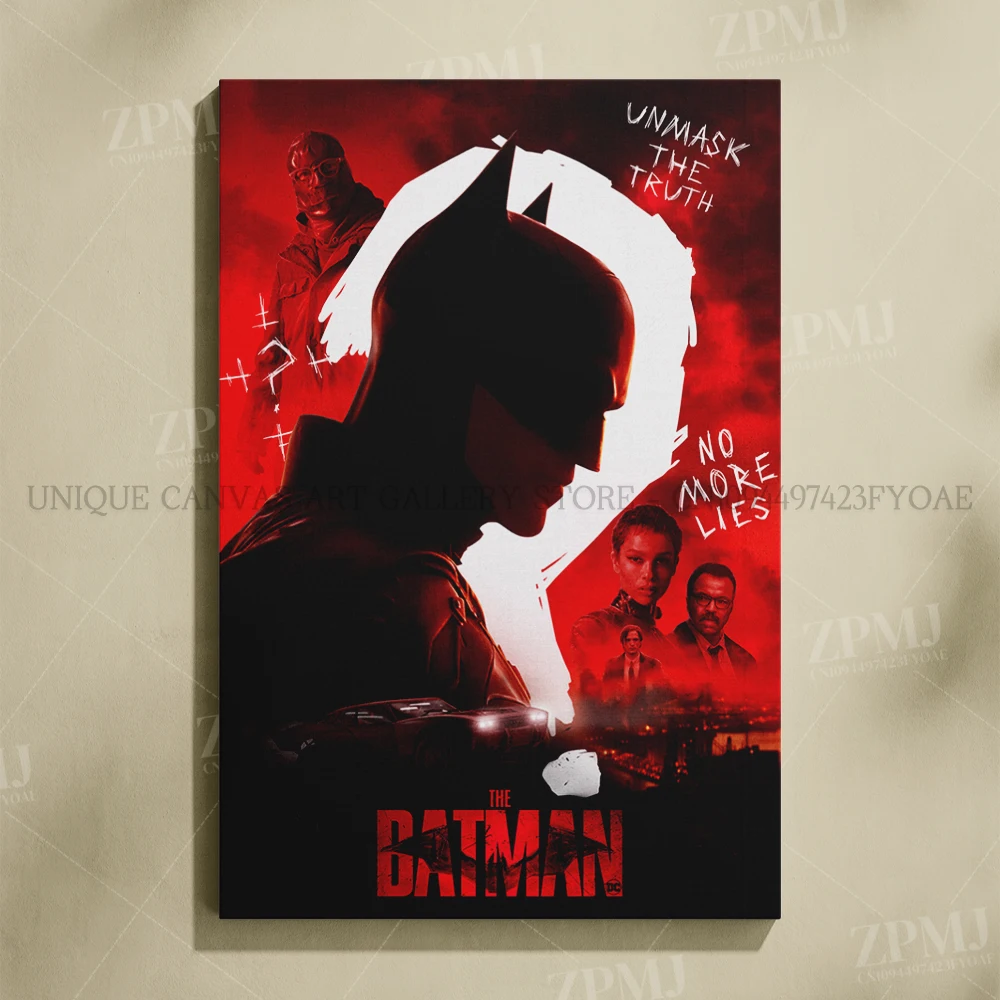 Justice League Superhero Batman Wall Art - Canvas Home Decor Poster Prints