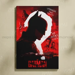 Justice League Superhero Batman Wall Art - Canvas Home Decor Poster Prints - 50x75cm(No Frame) (Bfx3 - 7)