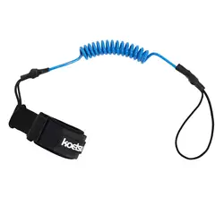 Durable TPU Safety Hand Rope Hook with Elastic Stretch for Fishing Tools and Stand - Up Paddle Boards (Blue)