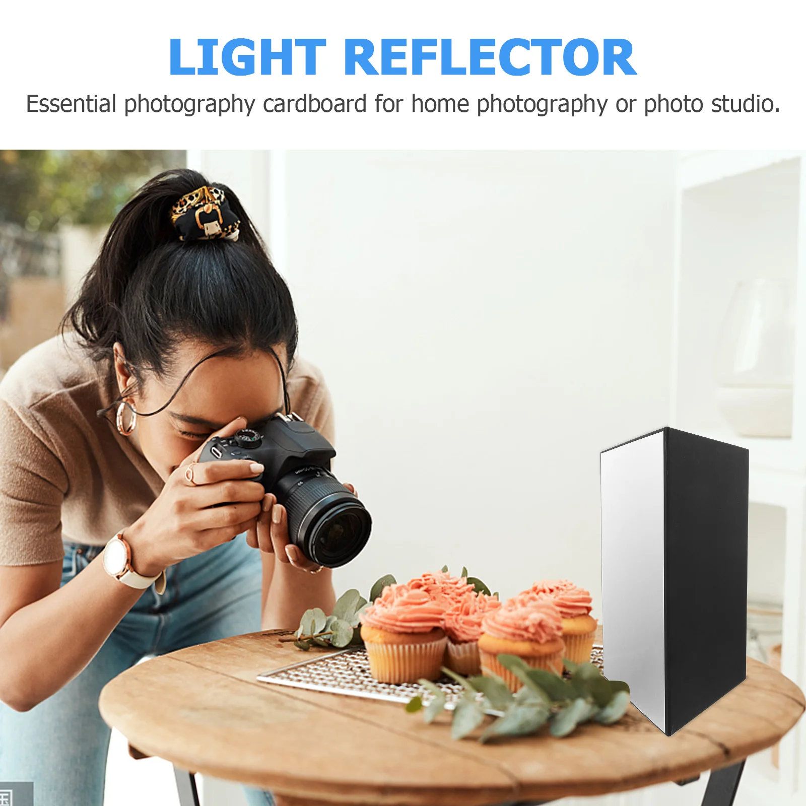 A4 Foldable Photography Cardboard Reflective Sheets Double Sided Light Reflector Background Board For Jewelry Cosmetics Shooting photography reflector