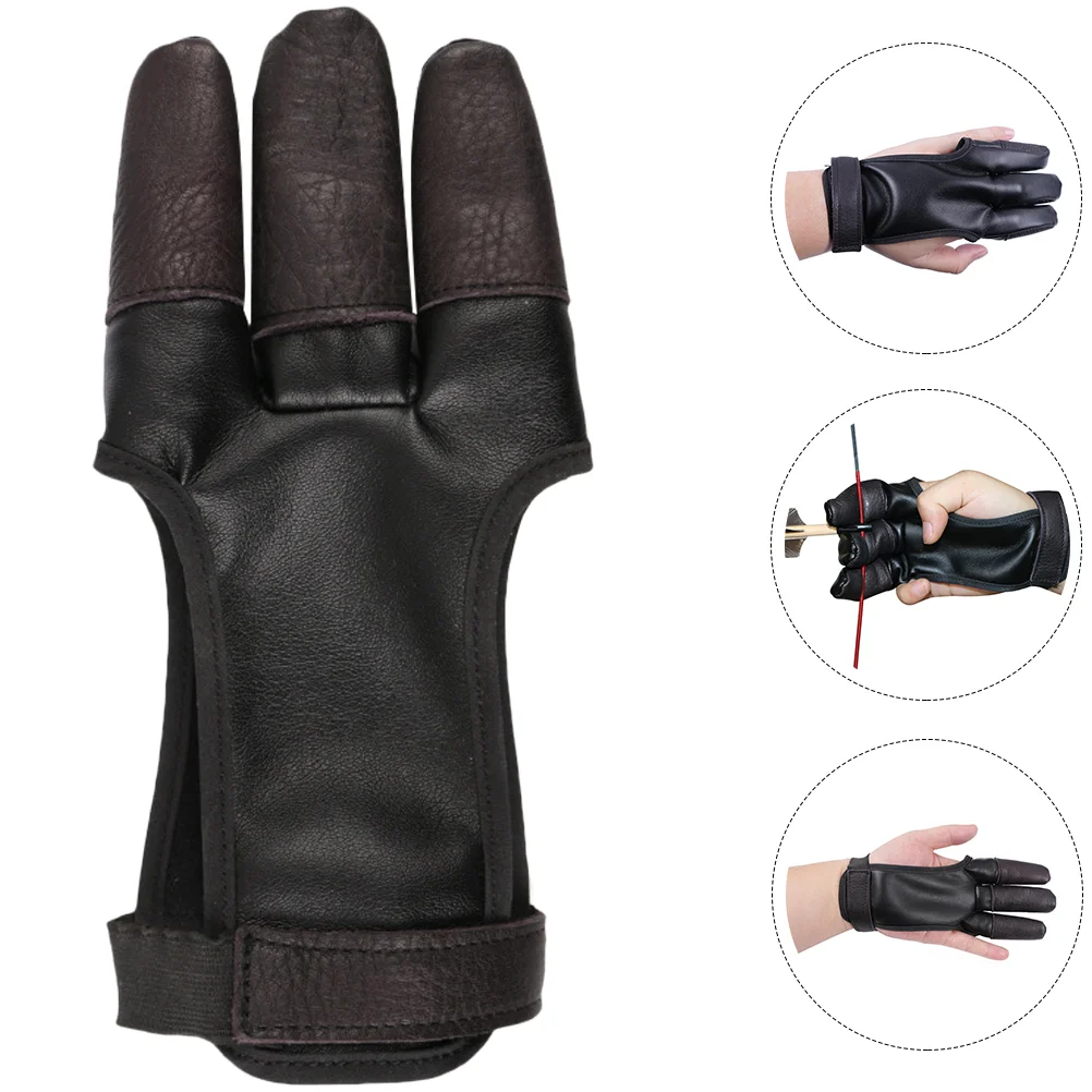 

Finger Protector Portable Guard Archery Glove Equipment Supply Handed Tabs Guards