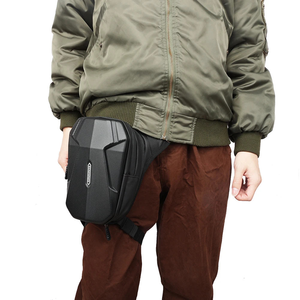 Description Picture 5 of itemMotorcycle Drop Leg Side Bag Hard Shell Motorbike Hip Bum Pack Bags Waterproof Mobile Phone Purse for Outdoor Riding Cycling