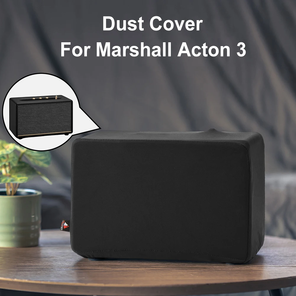 Speaker Protective Cover with Elastic Band Dust-proof Cap Case Stretch Speaker Soft Dust Case for Marshalls Actons III 3