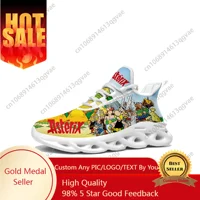 Asterix Adventure Obelix Flats Sneakers Men Women Teenager Sports Running Shoe High Quality Cartoon Custom Lace Up Mesh Footwear 1
