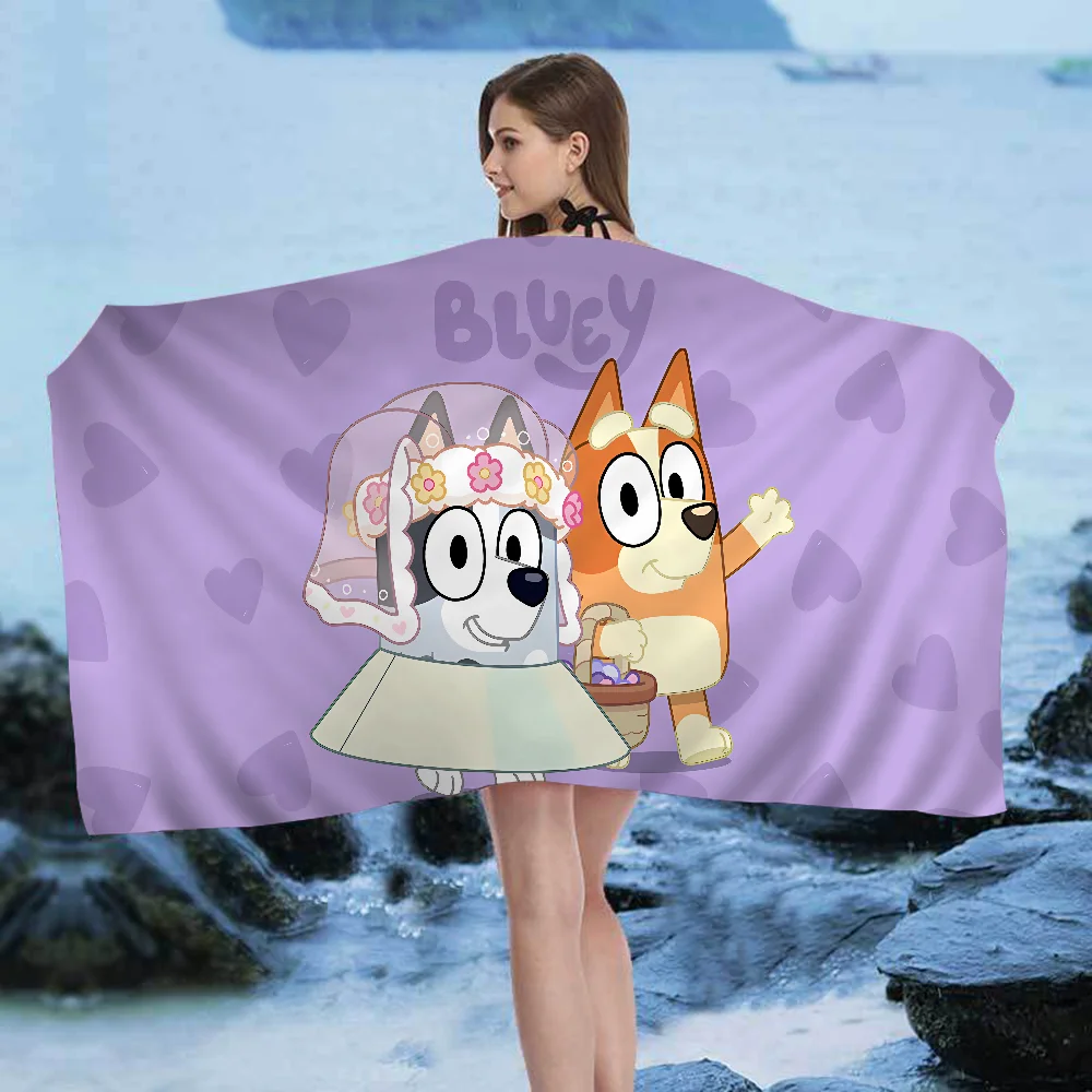 Cartoon B-Blueys Microfiber Beach Towel Absorbent Quick dry Soft Yoga Swimming Resort Mountain Climbing Towel 6