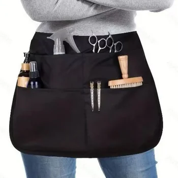 Beauty Salon Apron With Pockets Woman Man Barber Professional Hairdresser Apron Material Barber Hair Stylist Barista Accessories 1
