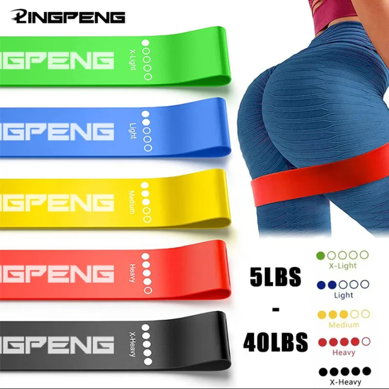Different Resistance Bands Yoga Band Fitness Exercise Training Hip Tension Band Leg Squat Dance Elastic Loop Stretch Band 1
