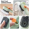 Multifunctional Shoe Brushes With Soap Dispenser Long Handle Brush Cleaner For Clothes Shoes Household Laundry Cleaning Brush 2
