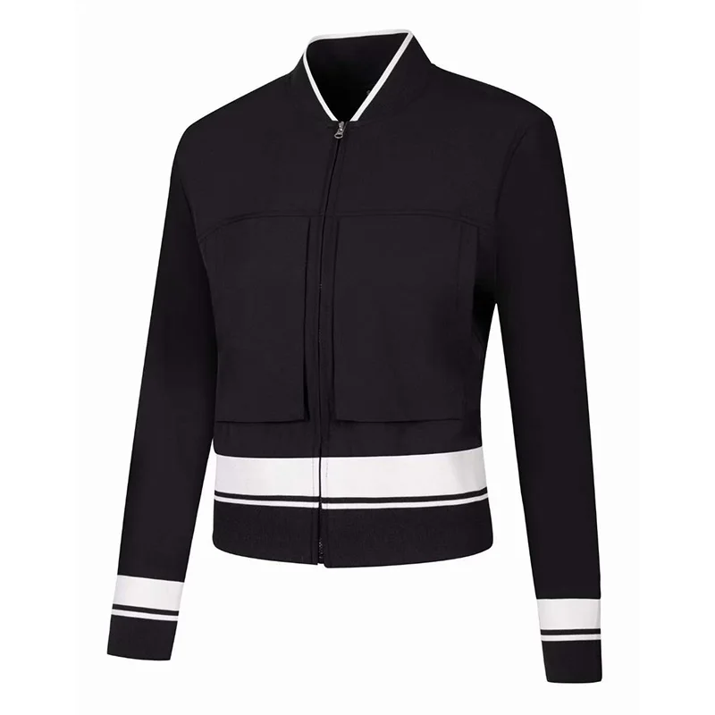 Golf Autumn New Women's Outdoor Quick drying Sports Jacket Comfortable Versatile Baseball Collar Coat Short Ladies Thin Top
