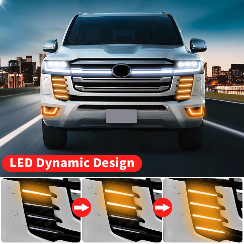 ランドクルーザー300 GR用 社外ブルバー＋LEDライトセット ランドクルーザー300 GR用 社外ブルバー＋LEDライトセット