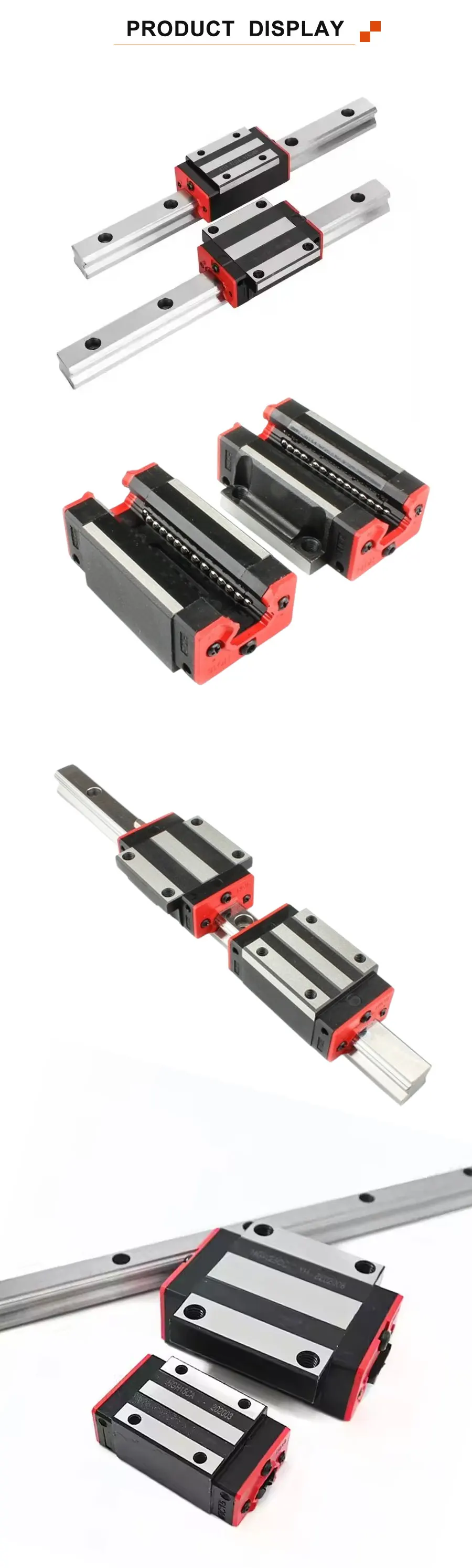 2PCS HGR15 Quadratische Linearführungsschiene + 4PCS H Klasse HGH15CC HGW15CA / P Klasse HGH15CC/HGH15CA Slider Block Wagen Für CNC Teile – Detail 13