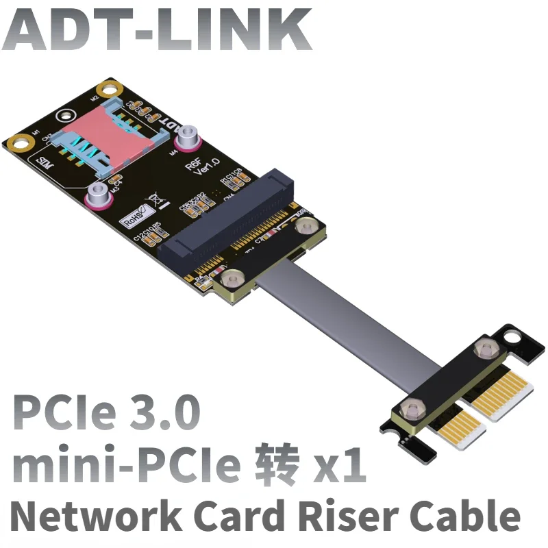 

PCI-E 3,0x1 к мини-PCIe адаптер переходник графическая карта плоский Удлинительный кабель высокоскоростная Беспроводная сеть Gen3 Gpu mPCIe мини-карты