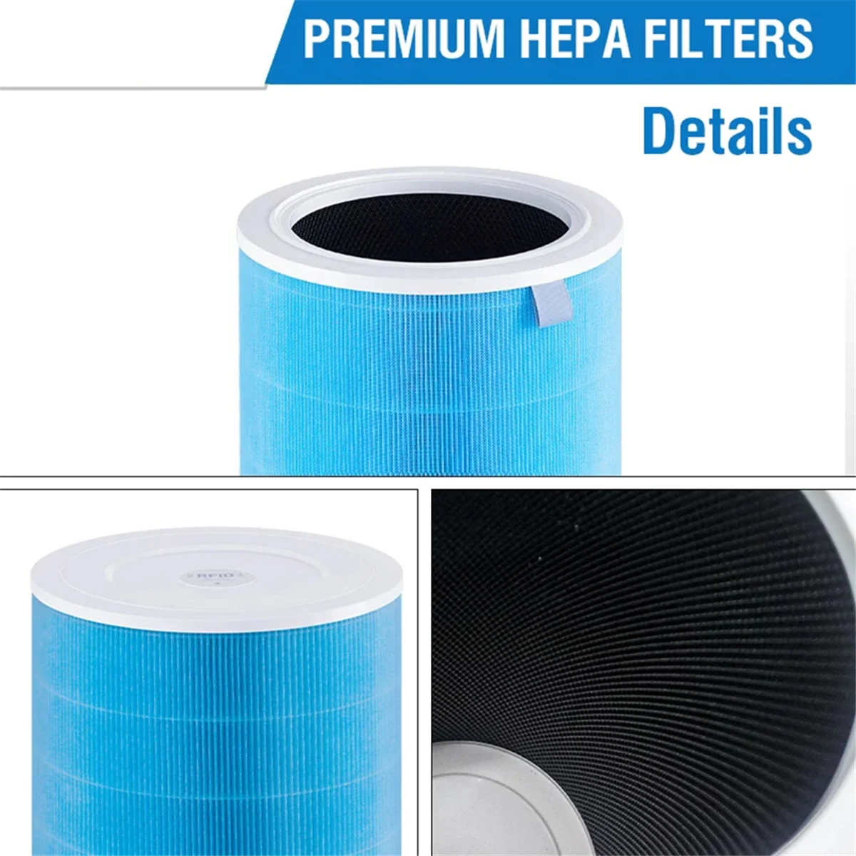 For 4 Lite Hepa Filter Replacement Filter for Mi Air Purifier 4 Lite Activated Carbon Blue