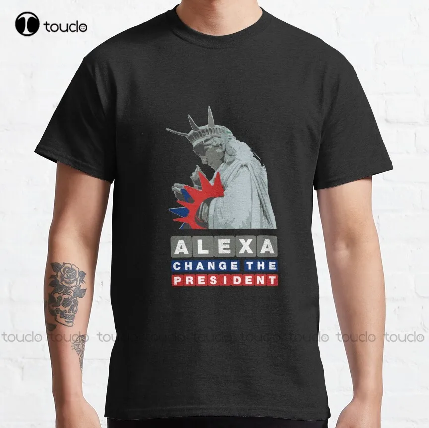 

Классическая футболка Алекса смена президента, футболки на заказ, футболка унисекс с цифровым принтом Aldult для подростков, модная забавная Новинка