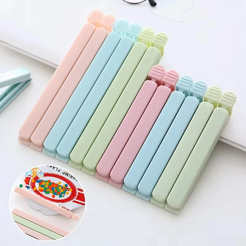 5Pcs Food Bag Clips Portable Food Snack Storage Seal Sealer Clamp Kitchen Accessories