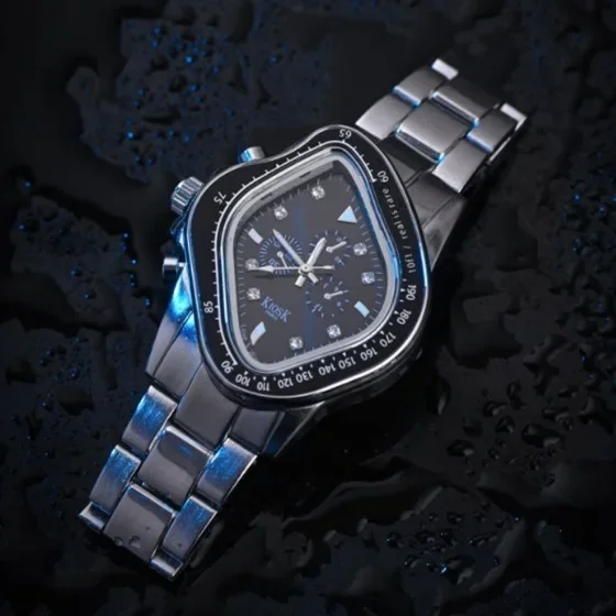 Twisted Clock Watch, Western Empress Dowager's Irregular Waterproof Quartz Watch, Men's and Women's Accessories