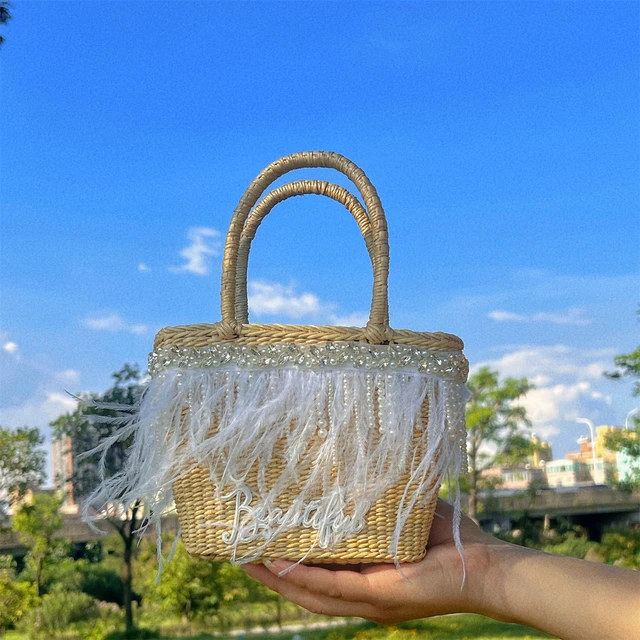Women Summer Woven Shell Tote Bag Female Handmade Top-Handle Bags Handbags  For Women 2023 Bag Luxury Designer Beach Purse - AliExpress
