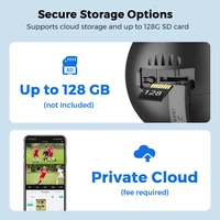ANBIUX 4K 8MP WiFi caméra de Surveillance 4MP 4X Zoom numérique PTZ IP double objectif AI humain détecter caméra de sécurité extérieure ICSEE App 2