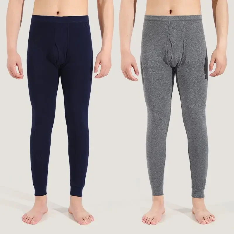 

Men Thermal Legging Thin 100% Cotton Men's Winter Warm Long Underpant Thermo Thermal Pants Pajamas Jeggings Underwear