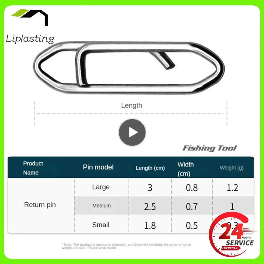 

Рыболовный соединитель из нержавеющей стали, гладкий скользящий Быстросохнущий рыболовный соединитель, рыболовные крючки с возвратным штифтом