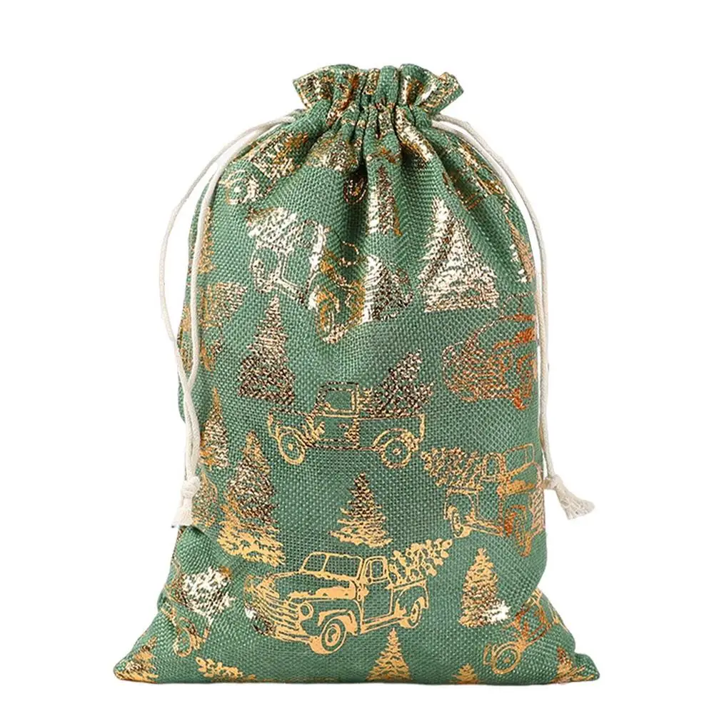 12 Borse Regalo Di Natale Extra Large Riutilizzabili Con Manici, 43x33x18 Cm, Tessuto Impermeabile, Decorate Per Regali E Shopping - 4