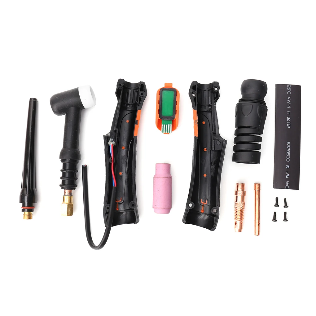 Electric Welding Torch Head Ergonomic Handle Electrode Clamp Ceramic Nozzle Set Professional Handheld Welder Accessory