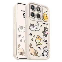 Custodia per telefono morbida con scala adorabile per gatti