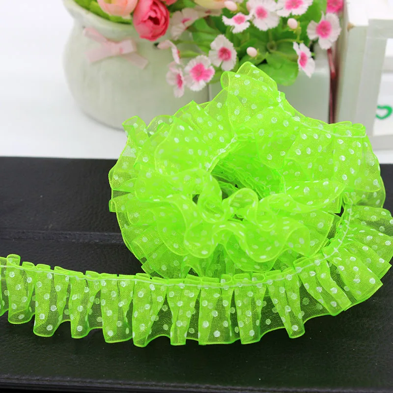 5YD polka dot lace fabric 3D lace decoration 2.5cm collar doll sewing accessories for clothes, lace fabric, lace sewing accessories, lace sewing supplies, lace accessories, lace garment accessories, clothing accessories, clothing craft accessories, sewing patches