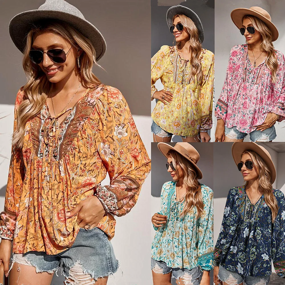 

Women's Autumn/winter Print Long-sleeved Top