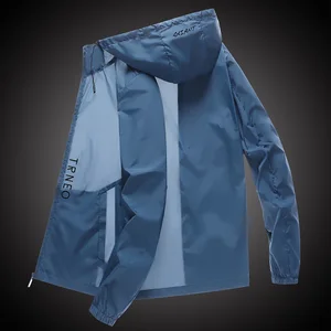 2024 Summer Breathable Camping Rain Jacket Men Women Waterproof Sun Protection Fishing Hunting Quick Dry Ice Silk Windbreaker