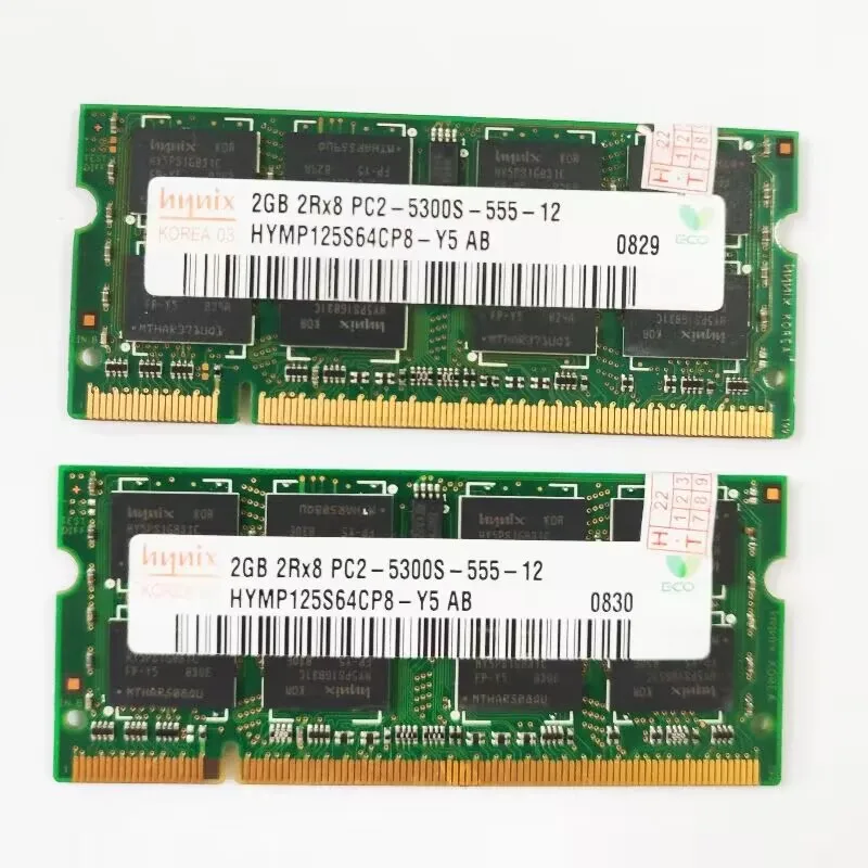 2GB 2RX8 PC2-5300s-555-12 SODIMM 1.8V