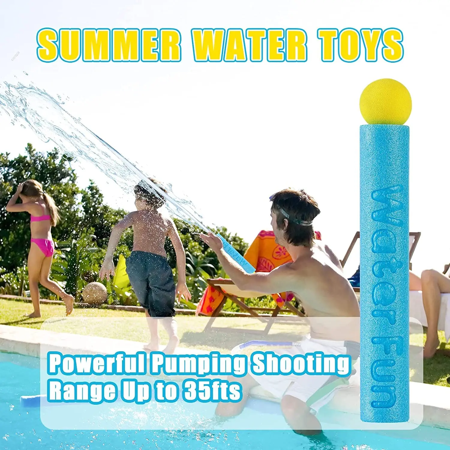 10 Packs Water Gun for Kids Summer Foam Watergun Toys Water Squirter Soaker Blaster Outdoor Swimming Pool Beach Games Toys 5