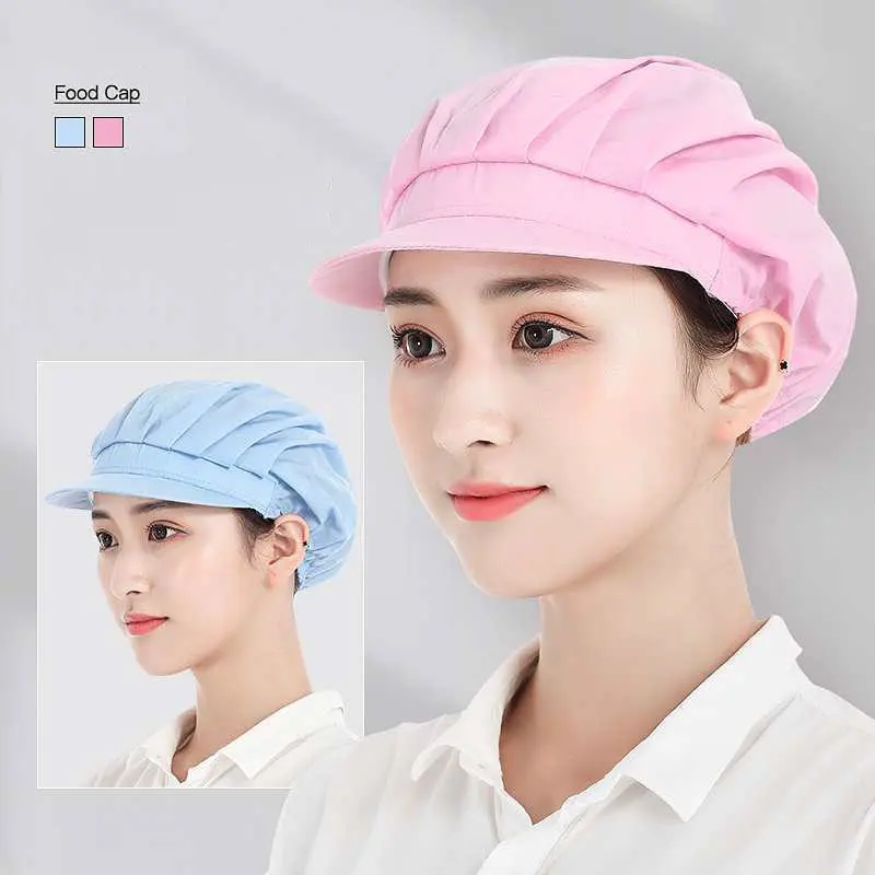 

Dustproof Cooking Cap Breathable Hotel Waiter Cap New Elastic Kitchen Hat Men Women Chef Hat Factory Worker Uniform